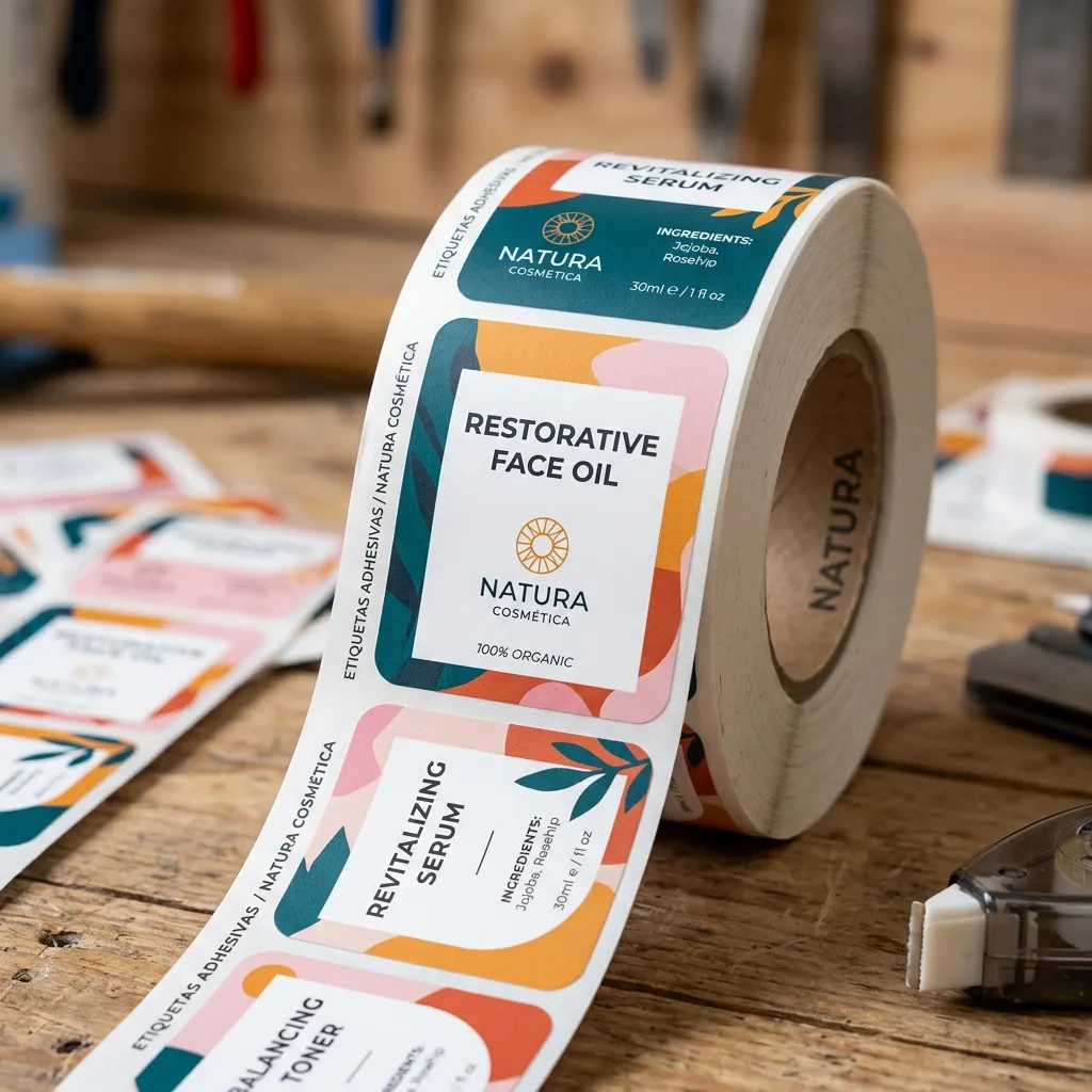 Etiquetas personalizadas para productos impresas en Las Condes — Imprenta Salvador Dali