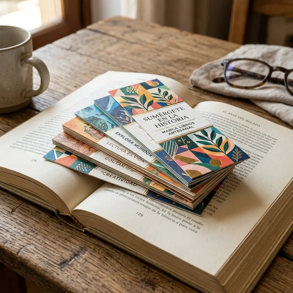 Marcadores de libros personalizados impresos en Las Condes — Imprenta Salvador Dali